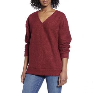 Caslon Faux Shearling Teddy Sweater